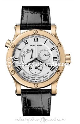 Ralph Lauren Sporting 45mm World Time Rose Gold / Silver RLR0211700 Ralph Lauren Sporting 45mm World Time Rose Gold / Silver RLR0211700