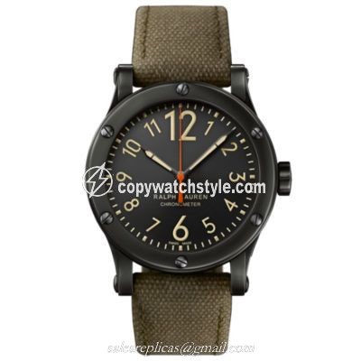 Ralph Lauren Safari 45mm Chronometer Aged Steel / Black RLR0220900 Ralph Lauren Safari 45mm Chronometer Aged Steel / Black RLR0220900