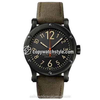 Ralph Lauren Safari 39mm Chronometer Aged Steel / Black RLR0250900 Ralph Lauren Safari 39mm Chronometer Aged Steel / Black RLR0250900