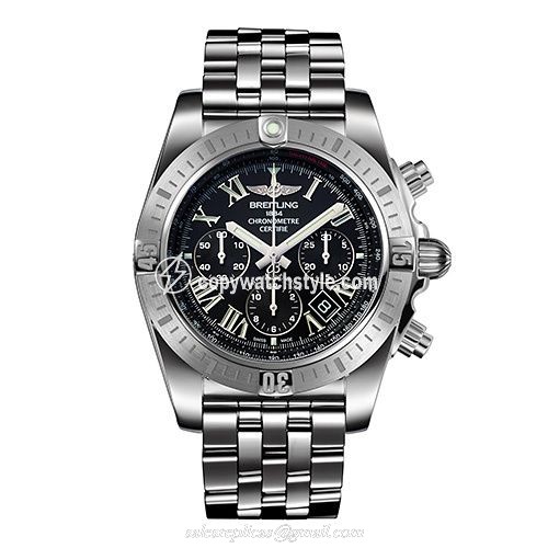 Breitling Chronomat 44 Stainless Steel / Black - Roman / Japan AB01153A/BH26/388A Breitling Chronomat 44 Stainless Steel / Black - Roman / Japan AB01153A/BH26/388A