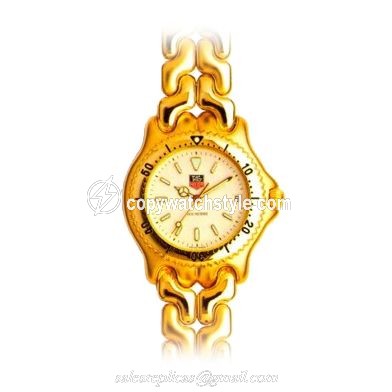 TAG Heuer S/EL Quartz Goldplated / Cream / Bracelet S94.706M