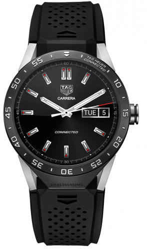 TAG Heuer Carrera Connected Black Strap SAR8A80.FT6045 TAG Heuer Carrera Connected Black Strap SAR8A80.FT6045