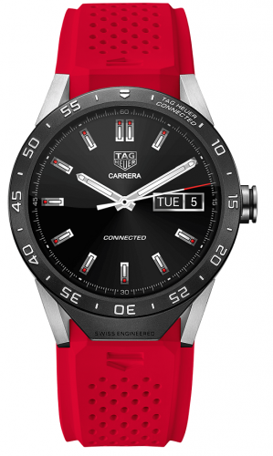 TAG Heuer Carrera Connected Red Strap SAR8A80.FT6057 TAG Heuer Carrera Connected Red Strap SAR8A80.FT6057
