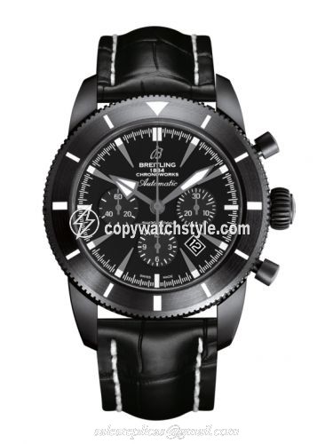 Breitling Superocean Heritage 46 Chronoworks Ceramic / Black / Croco SB0161E4.BE91.760P