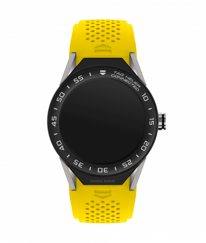 TAG Heuer Carrera Connected Modular 45 Titanium / Ceramic / Yellow Rubber SBF8A8001.11FT6082 TAG Heuer Carrera Connected Modular 45 Titanium / Ceramic / Yellow Rubber SBF8A8001.11FT6082