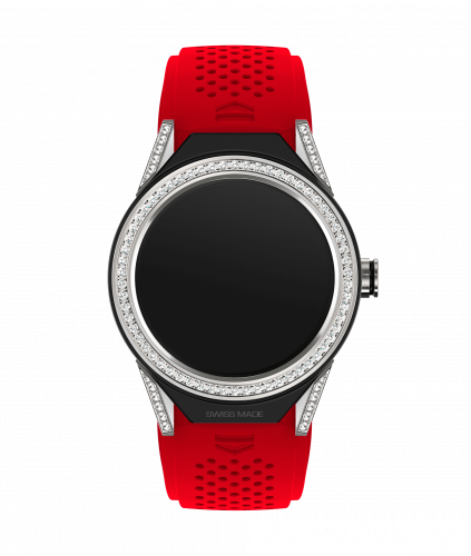 TAG Heuer Carrera Connected Modular 45 Titanium / Diamond Lugs / Diamond / Red Rubber SBF8A8011.61FT6080 TAG Heuer Carrera Connected Modular 45 Titanium / Diamond Lugs / Diamond / Red Rubber SBF8A8011.61FT6080