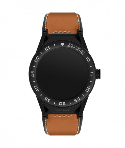 TAG Heuer Carrera Connected Modular 45 Black Titanium / Ceramic / Brown Leather SBF8A8013.82FT6110 TAG Heuer Carrera Connected Modular 45 Black Titanium / Ceramic / Brown Leather SBF8A8013.82FT6110