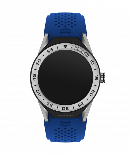 TAG Heuer Carrera Connected Modular 45 Titanium / Stainless Steel / Blue Electric Rubber SBF8A8014.11FT6118 TAG Heuer Carrera Connected Modular 45 Titanium / Stainless Steel / Blue Electric Rubber SBF8A8014.11FT6118