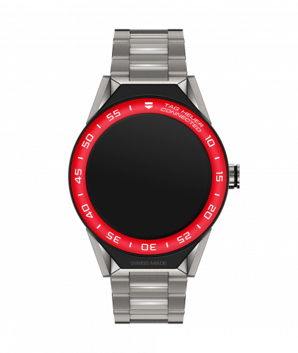 TAG Heuer Carrera Connected Modular 45 Titanium / Red Aluminum / Bracelet SBF8A8015.10BF0608 TAG Heuer Carrera Connected Modular 45 Titanium / Red Aluminum / Bracelet SBF8A8015.10BF0608