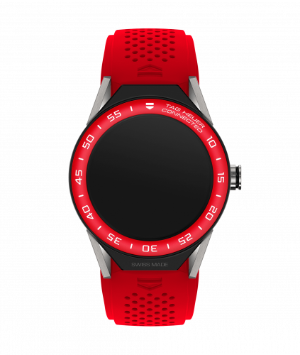 TAG Heuer Carrera Connected Modular 45 Titanium / Red Aluminum / Red Rubber SBF8A8015.11FT6080 TAG Heuer Carrera Connected Modular 45 Titanium / Red Aluminum / Red Rubber SBF8A8015.11FT6080