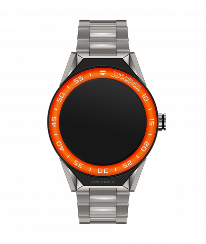 TAG Heuer Carrera Connected Modular 45 Titanium / Orange Aluminum / Bracelet SBF8A8016.10BF0608 TAG Heuer Carrera Connected Modular 45 Titanium / Orange Aluminum / Bracelet SBF8A8016.10BF0608