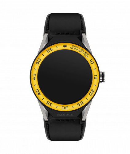 TAG Heuer Carrera Connected Modular 45 Titanium / Yellow Aluminum / Black Calf SBF8A8017.11FT6079 TAG Heuer Carrera Connected Modular 45 Titanium / Yellow Aluminum / Black Calf SBF8A8017.11FT6079
