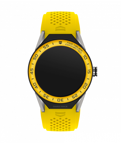 TAG Heuer Carrera Connected Modular 45 Titanium / Yellow Aluminum / Yellow Rubber SBF8A8017.11FT6082 TAG Heuer Carrera Connected Modular 45 Titanium / Yellow Aluminum / Yellow Rubber SBF8A8017.11FT6082