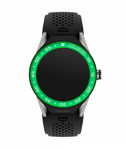 TAG Heuer Carrera Connected Modular 45 Titanium / Green Aluminum / Black Rubber SBF8A8018.11FT6076 TAG Heuer Carrera Connected Modular 45 Titanium / Green Aluminum / Black Rubber SBF8A8018.11FT6076