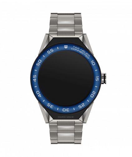 TAG Heuer Carrera Connected Modular 45 Titanium / Blue Aluminum / Bracelet SBF8A8019.10BF0608 TAG Heuer Carrera Connected Modular 45 Titanium / Blue Aluminum / Bracelet SBF8A8019.10BF0608