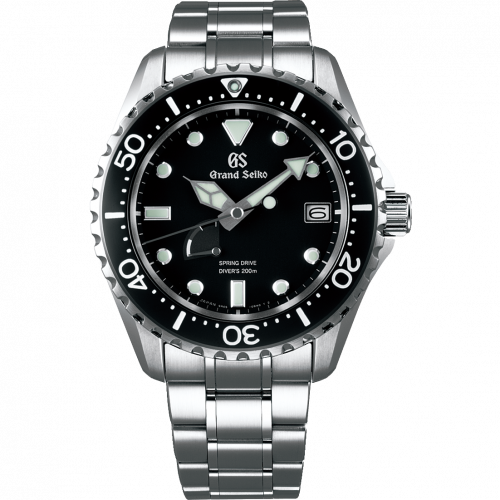 Grand Seiko Spring Drive 200 m Diver's Stainless Steel / Black / Bracelet SBGA229 Grand Seiko Spring Drive 200 m Diver's Stainless Steel / Black / Bracelet SBGA229