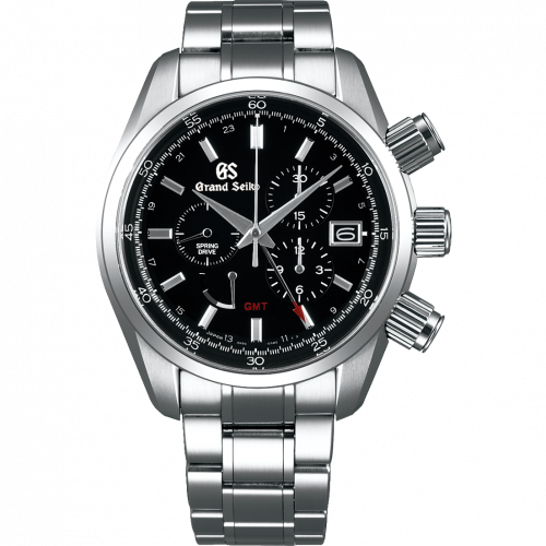 Grand Seiko Spring Drive Chronograph Stainless Steel / Black / Bracelet SBGC203 Grand Seiko Spring Drive Chronograph Stainless Steel / Black / Bracelet SBGC203