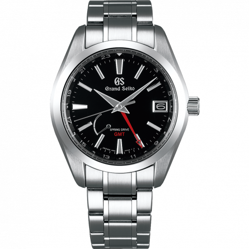 Grand Seiko Spring Drive GMT Stainless Steel / Black / Bracelet SBGE211 Grand Seiko Spring Drive GMT Stainless Steel / Black / Bracelet SBGE211