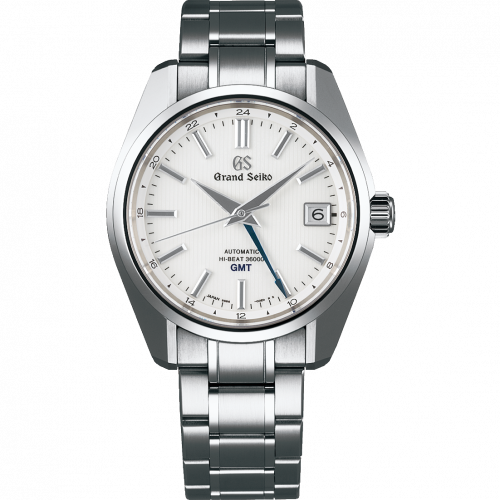 Grand Seiko Automatic Hi Beat 36000 GMT Titanium / White / Bracelet SBGJ211 Grand Seiko Automatic Hi Beat 36000 GMT Titanium / White / Bracelet SBGJ211