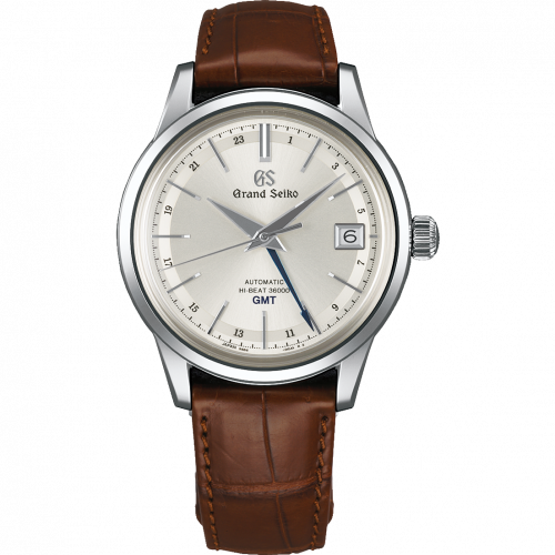 Grand Seiko Automatic Hi Beat 36000 GMT Stainless Steel / Silver / Strap SBGJ217 Grand Seiko Automatic Hi Beat 36000 GMT Stainless Steel / Silver / Strap SBGJ217