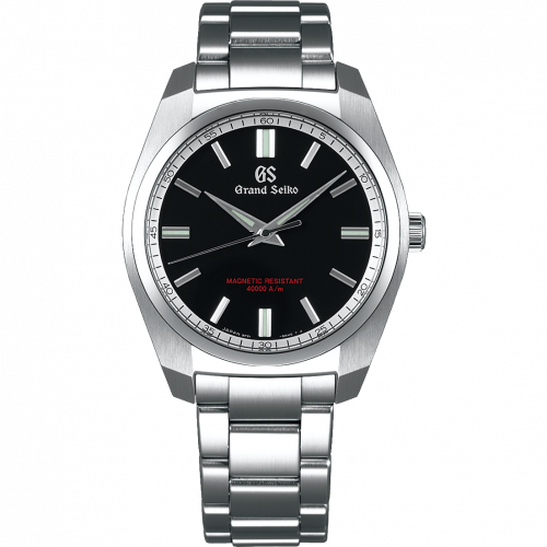 Grand Seiko Quartz Anti-Magnetic Stainless Steel / Black / Bracelet SBGX293