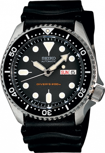 Seiko Seiko SKX007 Black / Stainless Steel / Rubber SKX007K1 Seiko Seiko SKX007 Black / Stainless Steel / Rubber SKX007K1