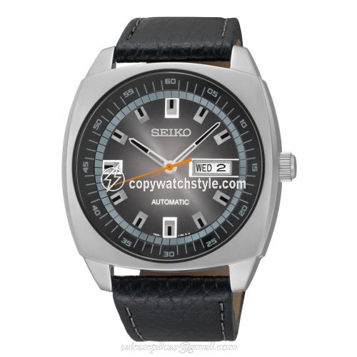 Seiko Recraft Cushion Stainless Steel / Grey / Strap SNKN01 Seiko Recraft Cushion Stainless Steel / Grey / Strap SNKN01