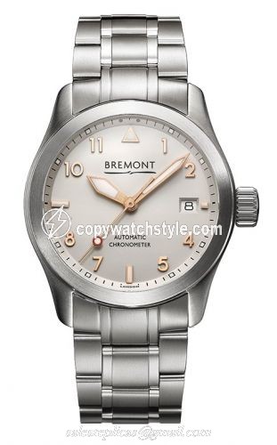 Bremont Solo 37 Silver / Gold Numerals Bracelet Solo37SiRgBr Bremont Solo 37 Silver / Gold Numerals Bracelet Solo37SiRgBr