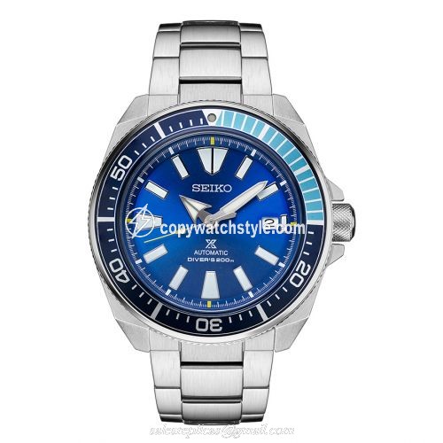 Seiko Prospex Diver Samurai Stainless Steel / Blue Lagoon / Bracelet SRPB09 Seiko Prospex Diver Samurai Stainless Steel / Blue Lagoon / Bracelet SRPB09