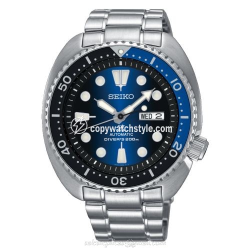Seiko Prospex Diver Turtle Stainless Steel / Blue Gradient / Bracelet SRPC25 Seiko Prospex Diver Turtle Stainless Steel / Blue Gradient / Bracelet SRPC25