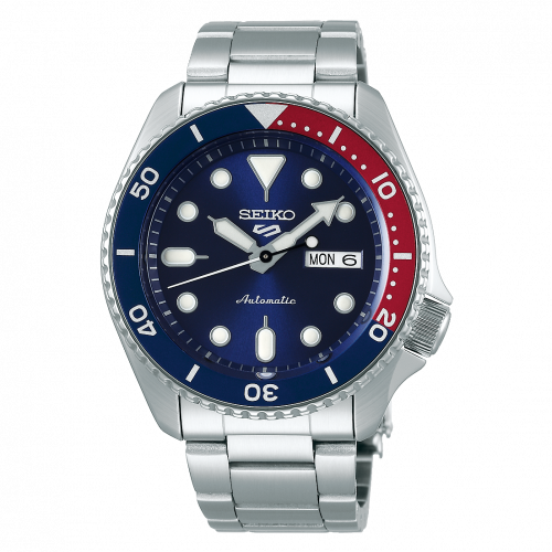 Seiko 5 Sports Sports Style Stainless Steel / Pepsi / Bracelet SRPD53K1 Seiko 5 Sports Sports Style Stainless Steel / Pepsi / Bracelet SRPD53K1