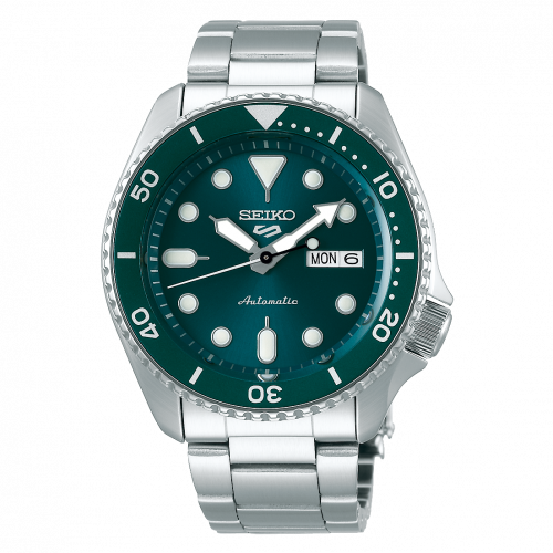 Seiko 5 Sports Sports Style Stainless Steel / Green / Bracelet SRPD61K1 Seiko 5 Sports Sports Style Stainless Steel / Green / Bracelet SRPD61K1