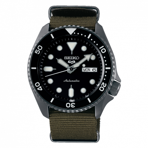 Seiko 5 Sports Sports Style Hard Coating / Black / NATO SRPD65K4 Seiko 5 Sports Sports Style Hard Coating / Black / NATO SRPD65K4