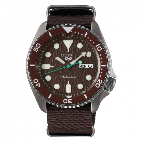 Seiko 5 Sports Street Style Hard Coating / Brown / NATO SRPD85K1 Seiko 5 Sports Street Style Hard Coating / Brown / NATO SRPD85K1