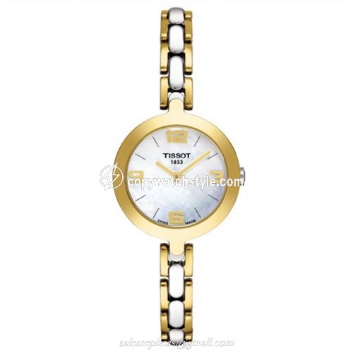 Tissot Flamingo Yellow Gold PVD / MOP / Strap T003.209.22.117.00 Tissot Flamingo Yellow Gold PVD / MOP / Strap T003.209.22.117.00