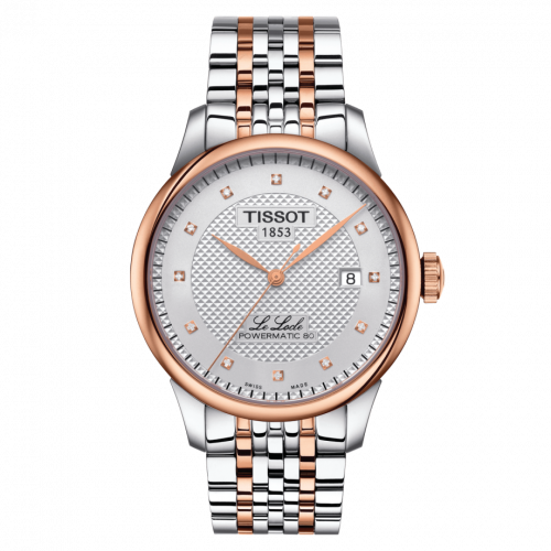 Tissot Le Locle Powermatic 80 39.3 Stainless Steel / Rose Gold PVD / Silver / Bracelet T006.407.22.036.01 Tissot Le Locle Powermatic 80 39.3 Stainless Steel / Rose Gold PVD / Silver / Bracelet T006.407.22.036.01