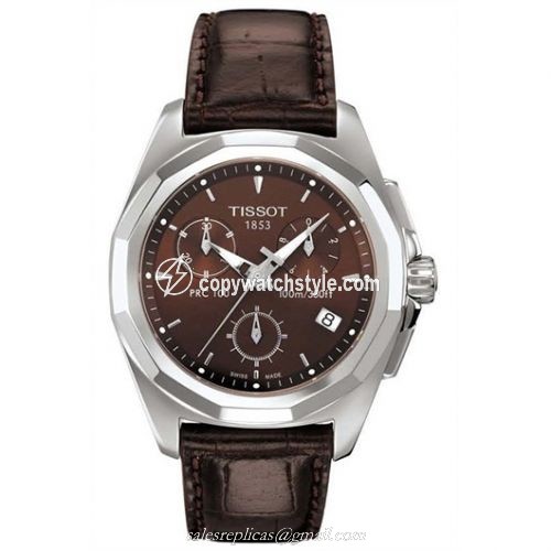 Tissot PRC 100 Quartz Chronograph Brown T008.217.16.291.00