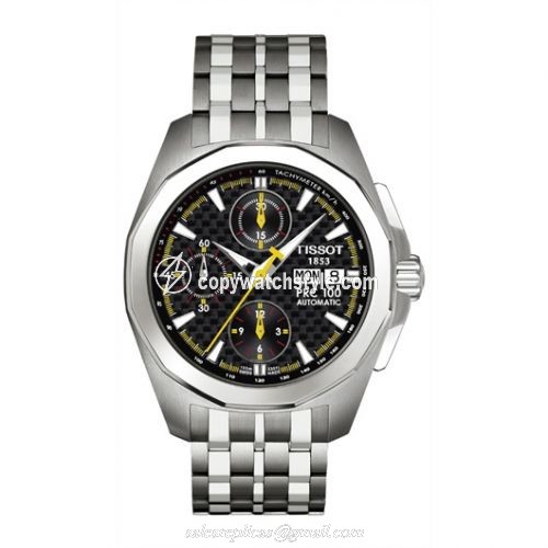 Tissot PRC 100 Stainless Steel / Carbon / Bracelet T008.414.11.201.00