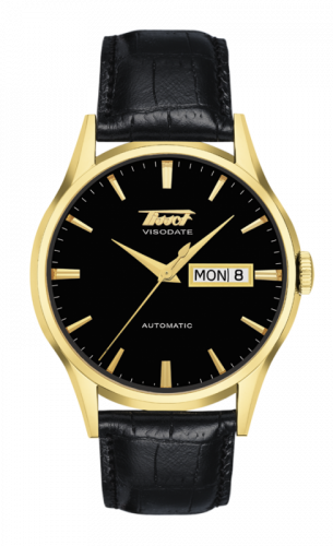 Tissot Visodate Automatic Yellow Gold PVD / Black / Strap T019.430.36.051.01 Tissot Visodate Automatic Yellow Gold PVD / Black / Strap T019.430.36.051.01