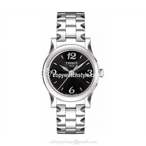 Tissot Stylis-T Quartz 29 Stainless Steel / Black / Bracelet T028.210.11.057.00 Tissot Stylis-T Quartz 29 Stainless Steel / Black / Bracelet T028.210.11.057.00