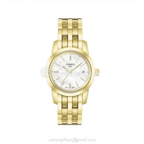 Tissot Dream Quartz 28 Yellow Gold PVD / MOP / Bracelet T033.210.33.111.00 Tissot Dream Quartz 28 Yellow Gold PVD / MOP / Bracelet T033.210.33.111.00