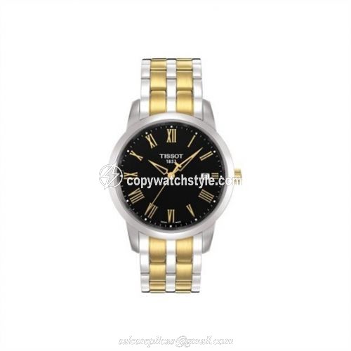 Tissot Dream Quartz 38 Stainless Steel / Yellow Gold PVD / Black / Bracelet T033.410.22.053.01 Tissot Dream Quartz 38 Stainless Steel / Yellow Gold PVD / Black / Bracelet T033.410.22.053.01
