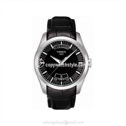Tissot Couturier Automatic Day-Date Stainless Steel / Black / Strap T035.407.16.051.00 Tissot Couturier Automatic Day-Date Stainless Steel / Black / Strap T035.407.16.051.00