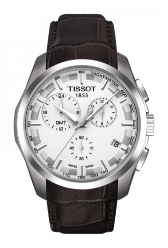 Tissot Couturier Quartz Chronograph GMT Silver / Strap T035.439.16.031.00 Tissot Couturier Quartz Chronograph GMT Silver / Strap T035.439.16.031.00