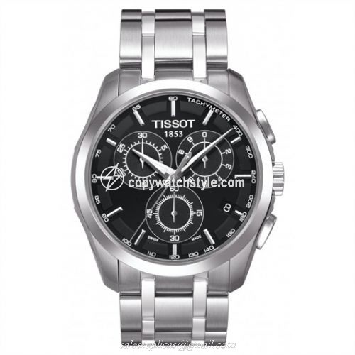 Tissot Couturier Quartz Chronograph Black T035.617.11.051.00 Tissot Couturier Quartz Chronograph Black T035.617.11.051.00