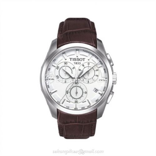 Tissot Couturier Quartz Chronograph Silver / Strap T035.617.16.031.00