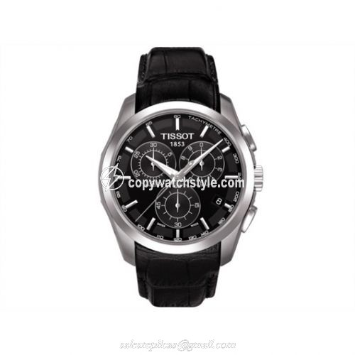 Tissot Couturier Quartz Chronograph Black / Strap T035.617.16.051.00