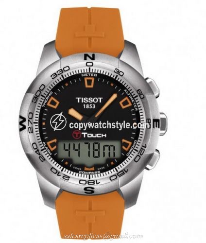 Tissot T-Touch II Orange Rubber T047.420.17.051.01 Tissot T-Touch II Orange Rubber T047.420.17.051.01