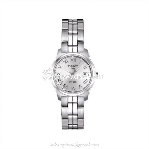 Tissot PR 100 Quartz 24.5 Stainless Steel / Silver / Bracelet T049.210.11.033.00