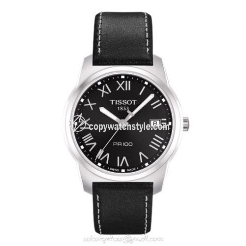 Tissot PR 100 Quartz 38 Stainless Steel / Black / Strap T049.410.16.053.01 Tissot PR 100 Quartz 38 Stainless Steel / Black / Strap T049.410.16.053.01